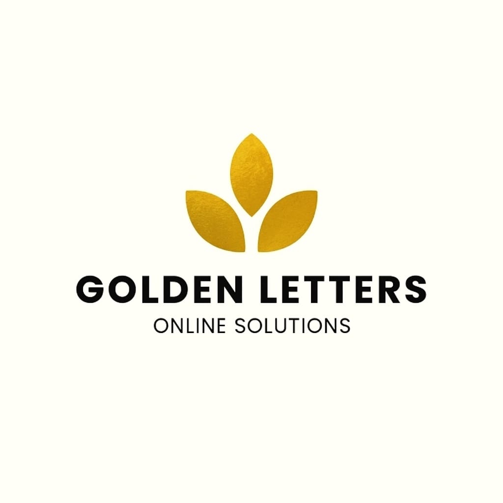 Golden Letters Logo